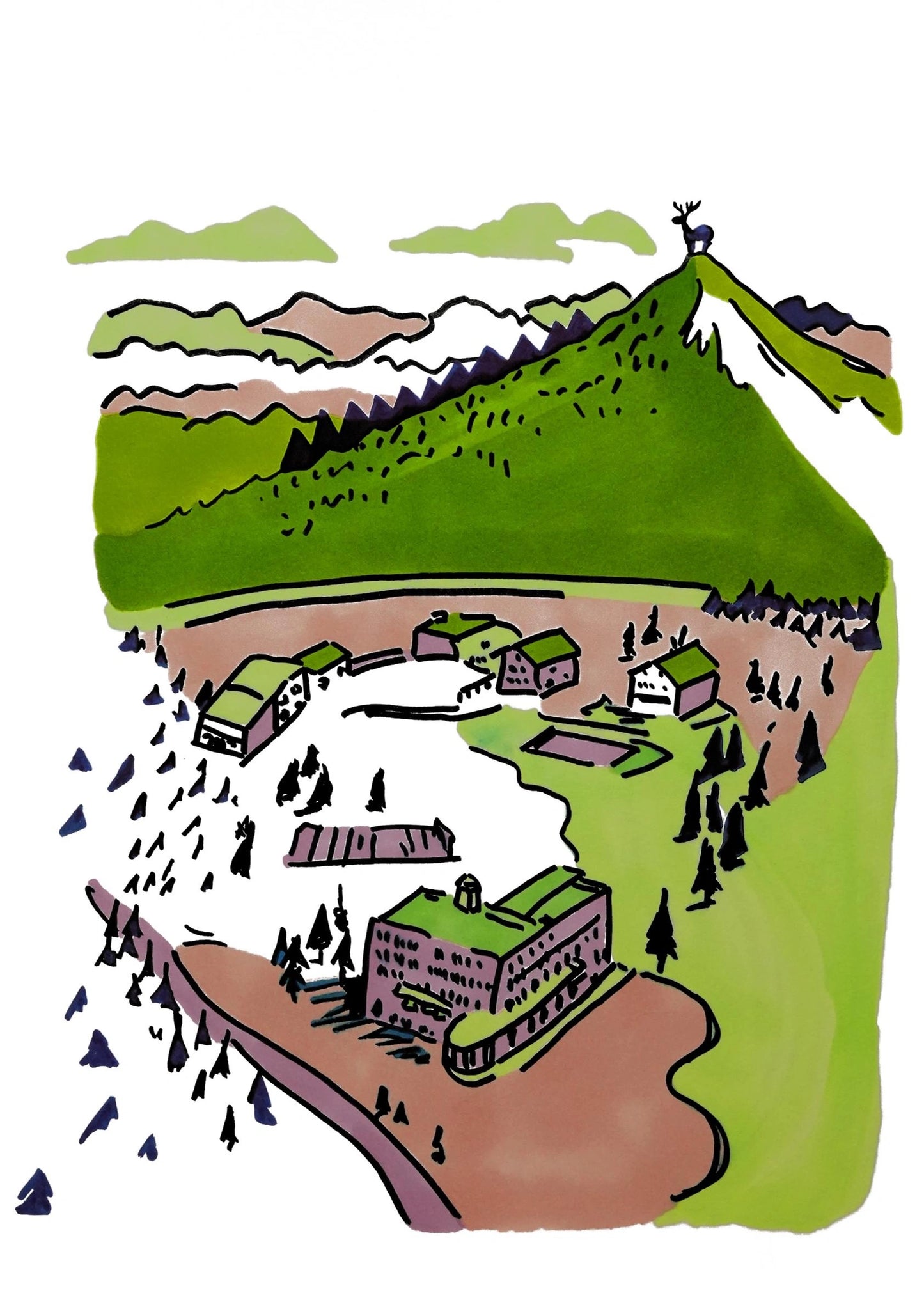 Le Hameau. Graphic Interpretation