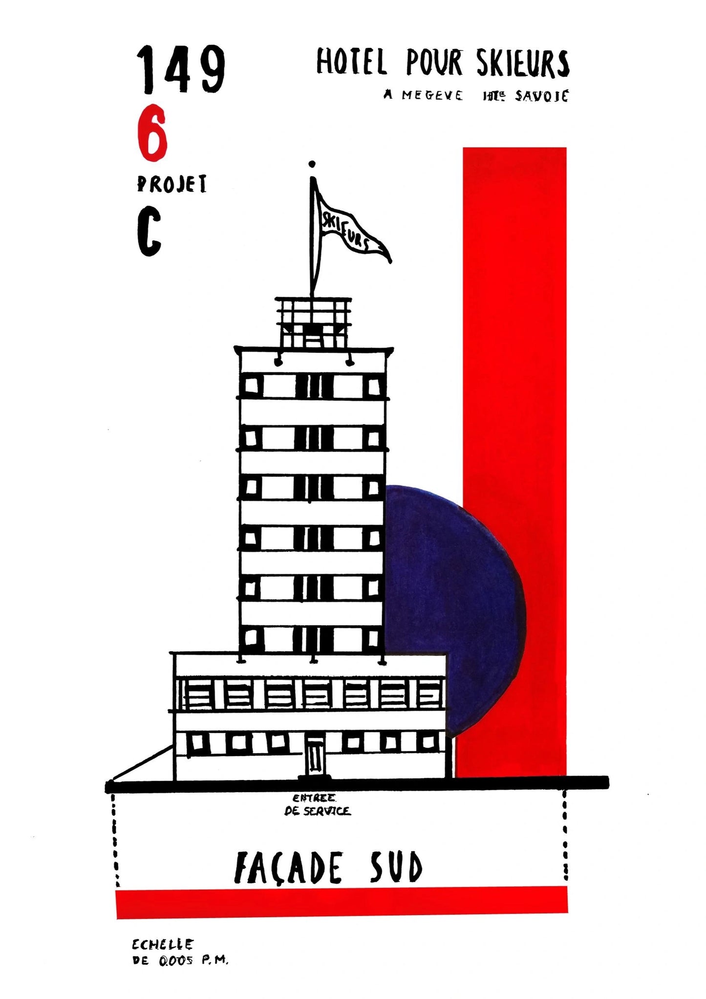 Hôtel pour skieurs  South Facade