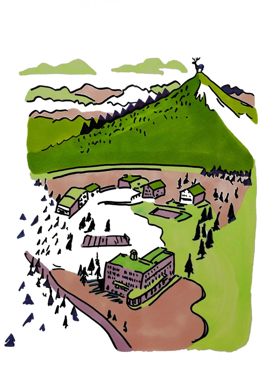 Le Hameau. Graphic Interpretation